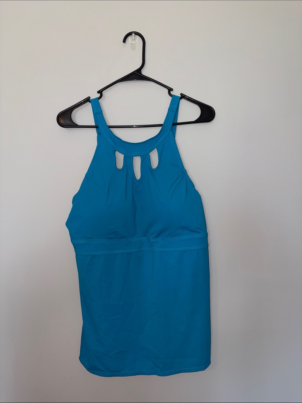 NWT Septangle Women’s High-Neck Blue Tankini Top